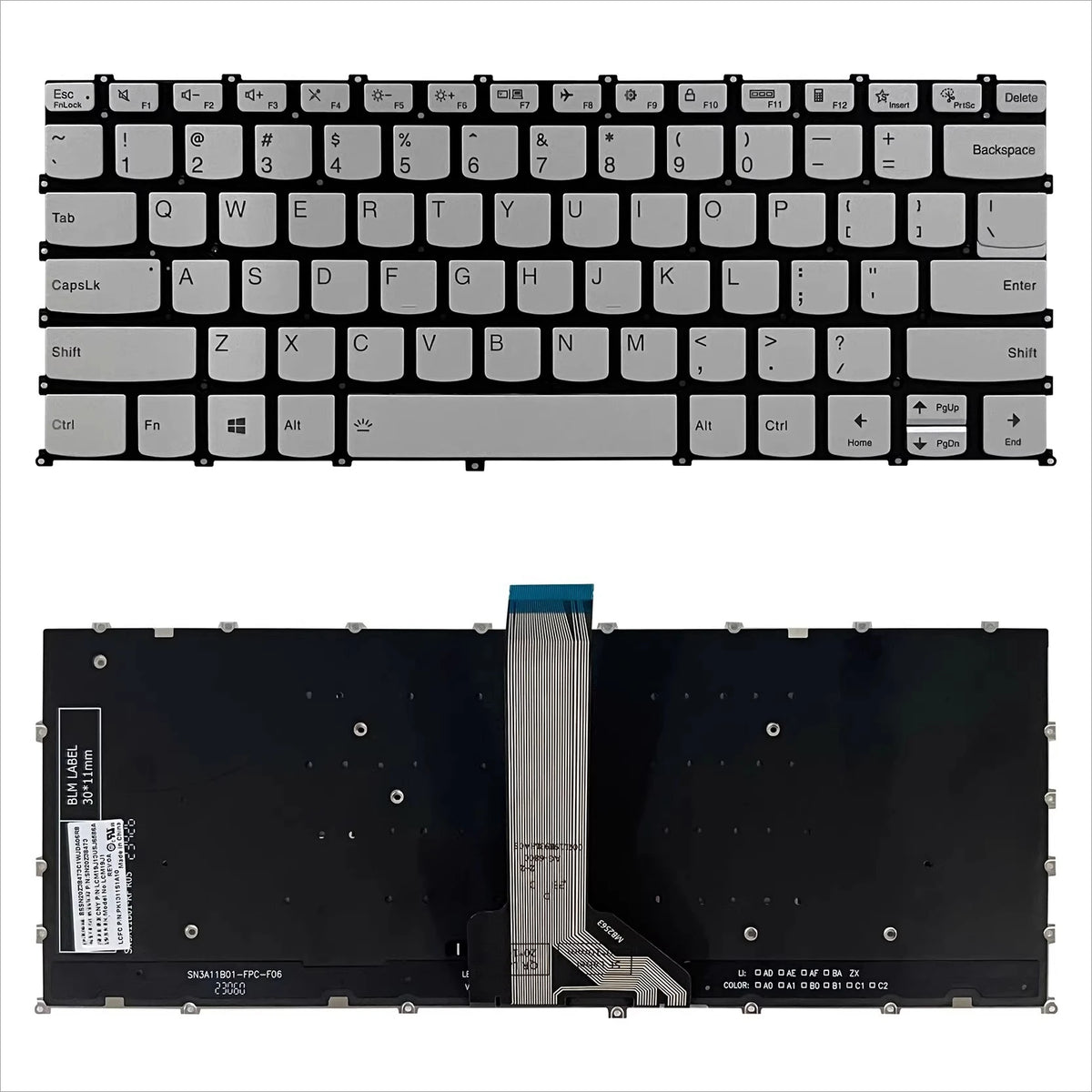 Upper case keyboard for Lenovo Xiaoxin Pro 14 ARH8 IRH8 ARP8 2023 Yoga Slim 7 Pro 14 C shell cover topcase palmrest LCM19J1 Lenovo laptop repair parts