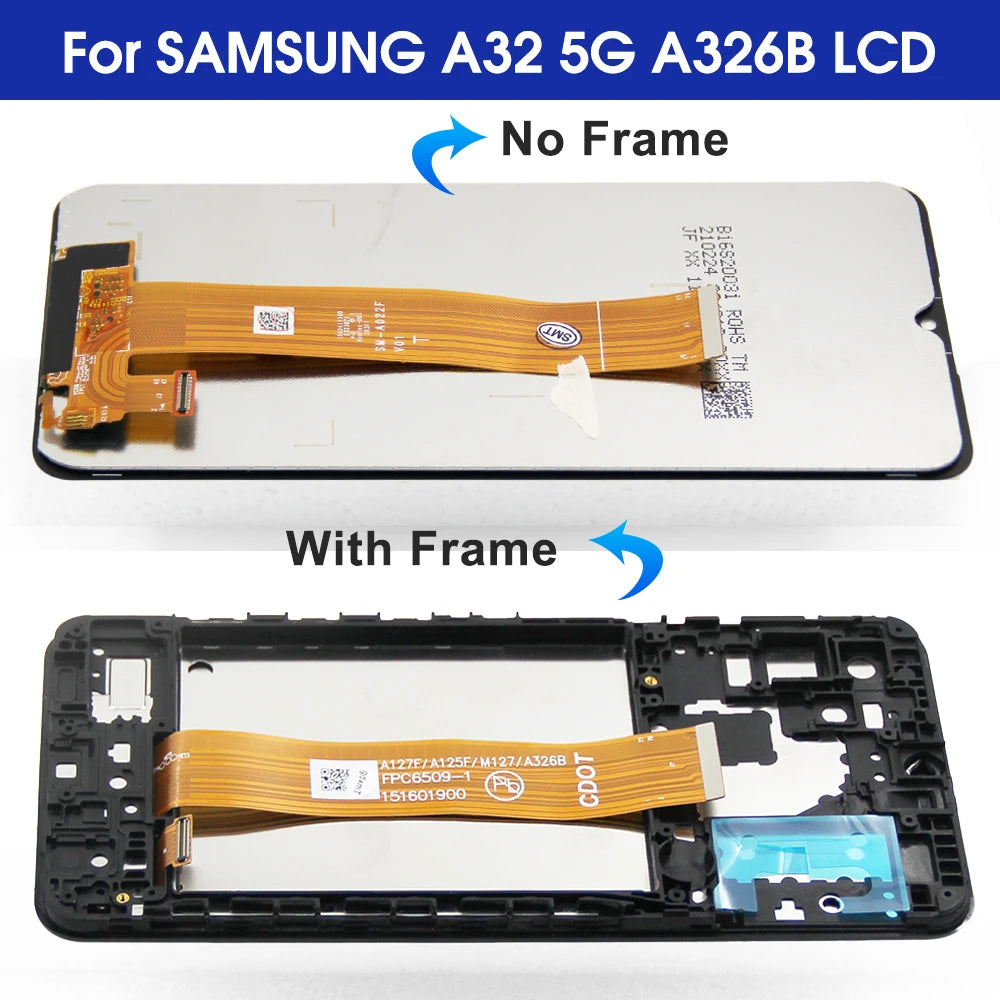 A32 Display Screen, for Samsung Galaxy A32 A325 A325F Lcd Display Touch Screen Digitizer Assembly for Samsung Galaxy A32 5G A326 Samsung phone repair parts