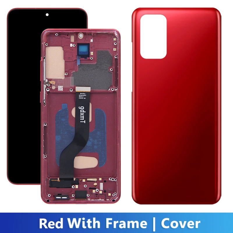 S20 Plus For Samsung Tested S20+ G985 G985F G985F/DS Display LCD Touch Screen Digitizer Assembly Replacement With Frame Samsung phone repair parts
