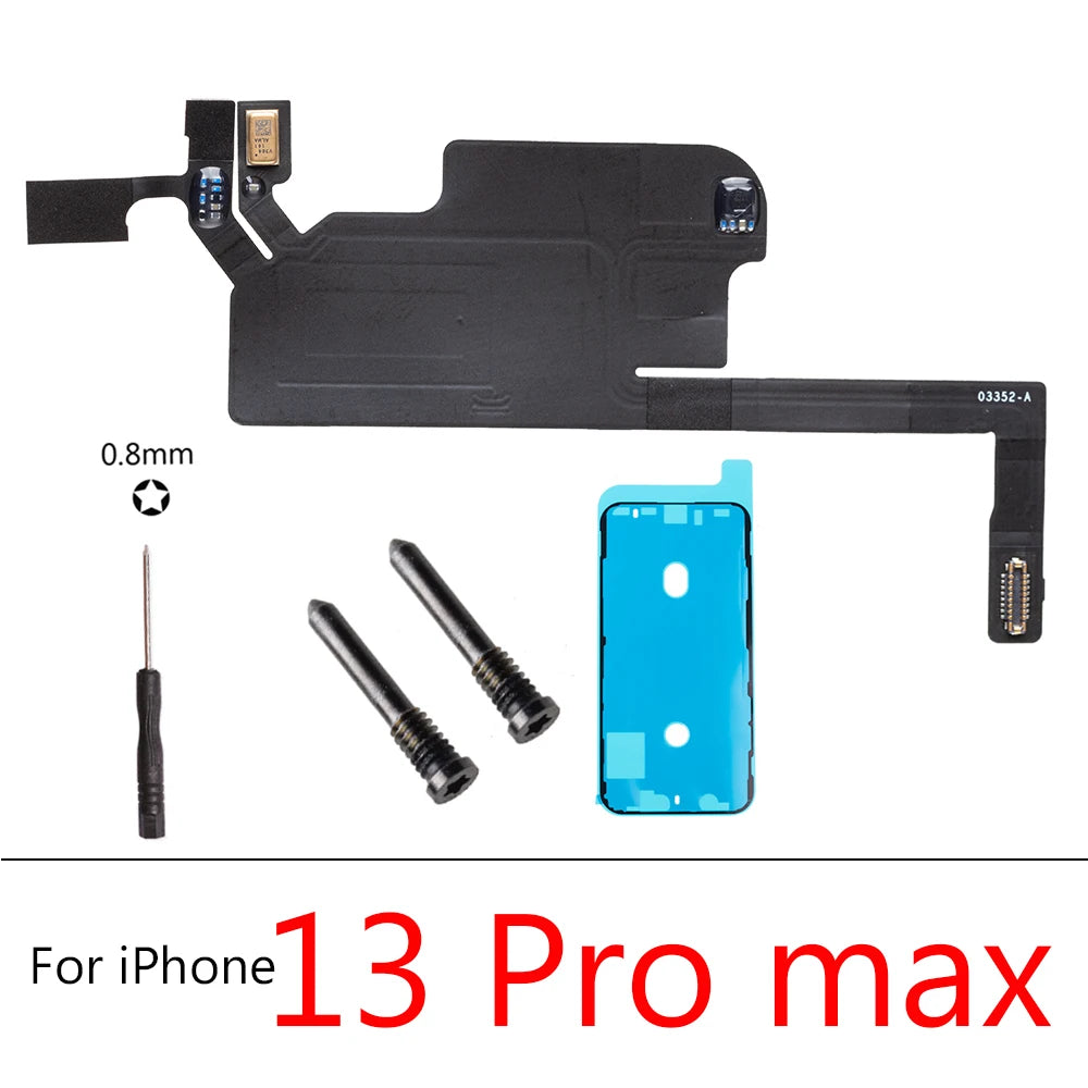 Earpiece Light Sensor Proximity Flex Cable for iPhone 16 Plus 15 ProMax No Speaker Sensor Ribbon iPhone phone repair parts