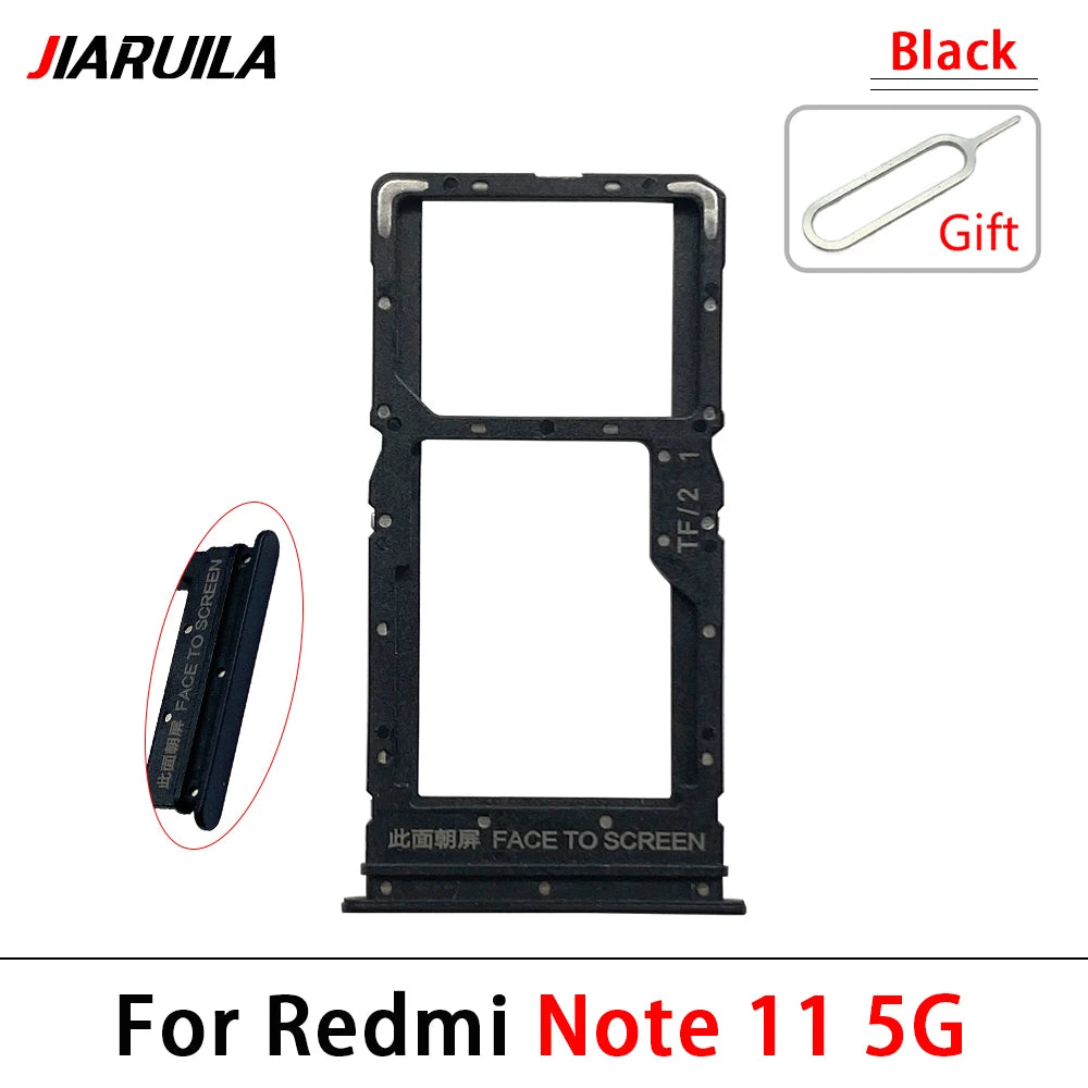 10Pcs, New For Xiaomi Redmi Note 11 11s Pro Plus 4G 5G SIM Card Tray Slot Holder Replacement Parts  Xiaomi  Xiao mi phone repair parts