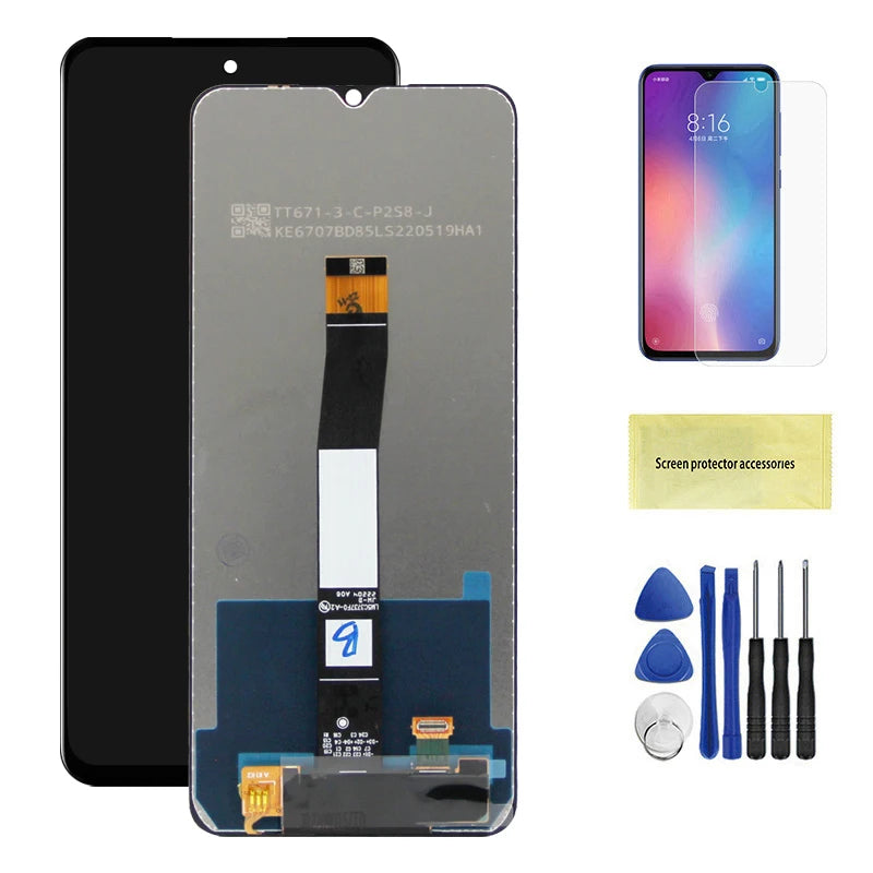 6.71" for Xiaomi Redmi 10C Lcd Display Touch Screen Digitizer Replacement for Redmi 10C 220333QAG 220333QBI With Frame Screen Xiaomi phone repair parts