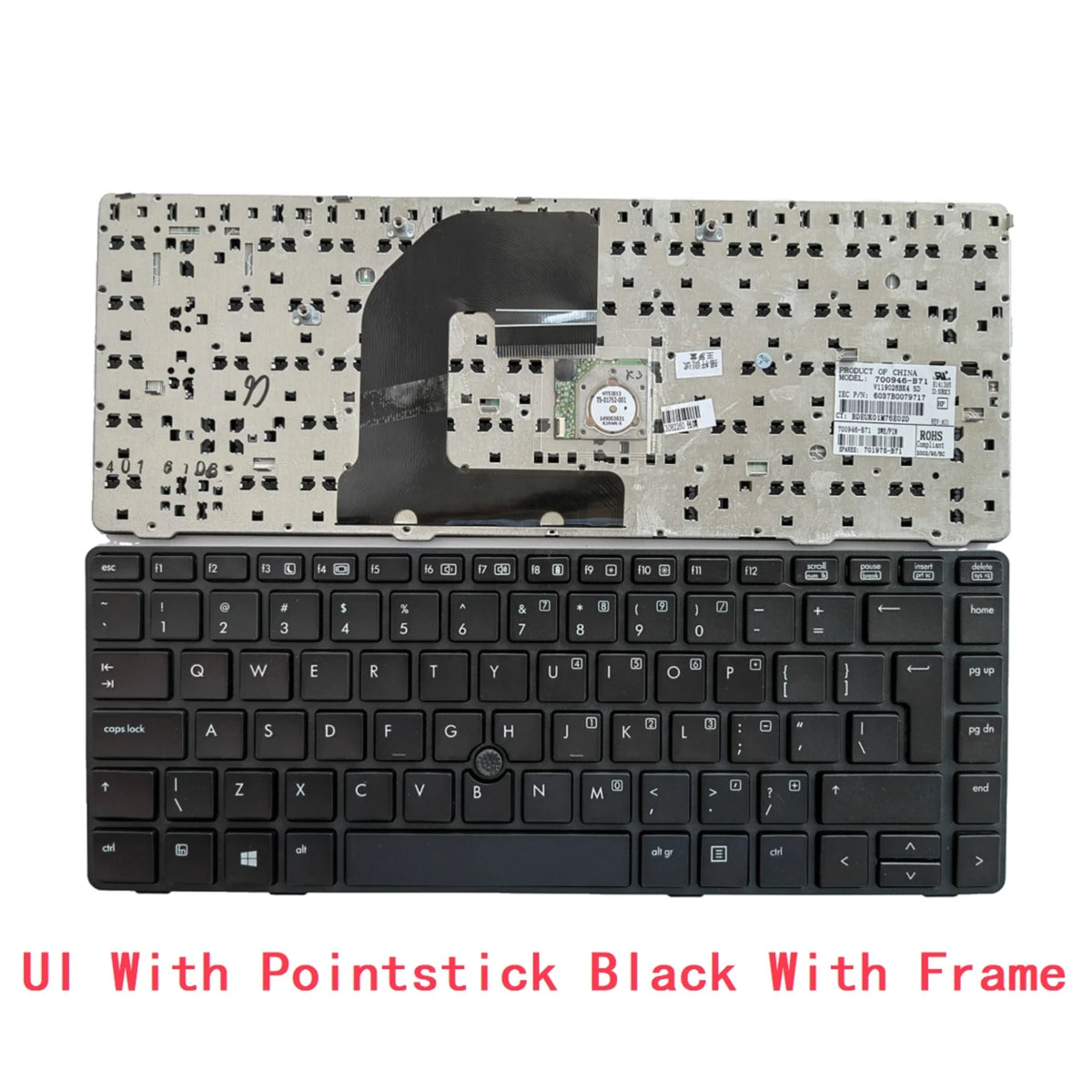 US UI Russian Spanish Latin Brazil Portuguese Keyboard For HP EliteBook 8460P 8460W 6460B 6460 6460P 8470 8470B 8470P 8470 6470  HP laptop repair parts
