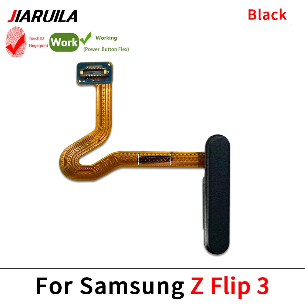 Fingerprint Home Button Fingerprint Menu Return Key Recognition Sensor Flex Cable For Samsung Z Flip 3 4 5 5G Samsung phone repair parts
