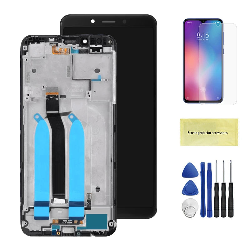 Screen for Xiaomi Redmi 6 Redmi 6A Lcd Display Digital Touch Screen with Frame Assembly for Xiaomi Redmi 6A M1804C3CG M1804C3CH Xiaomi phone repair parts