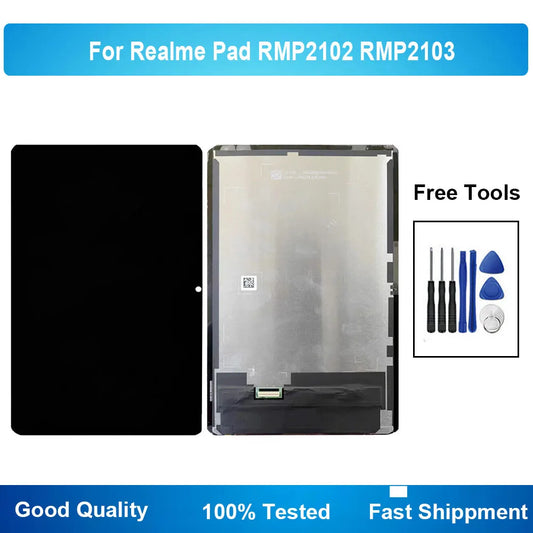For Realme Pad RMP2102 RMP2103 RMP2021 2102 2103 10.4" LCD Display Touch Screen Digitizer Glass Assembly Tools Realme Tablet repair parts