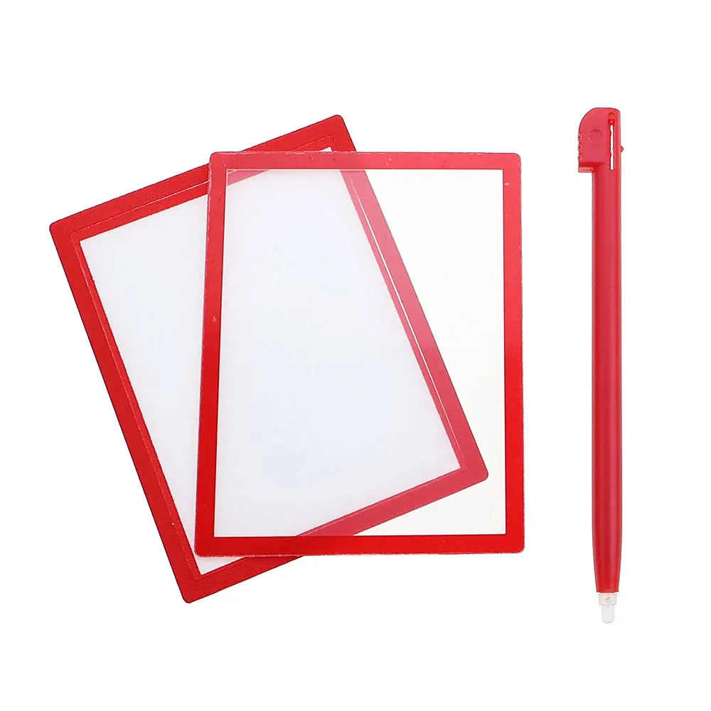 1Set Upper LCD Screen Lens + Lower Frame Plastic Cover+Stylus Pen Replacement For DS Lite For NDSL Game Console Game console repair parts