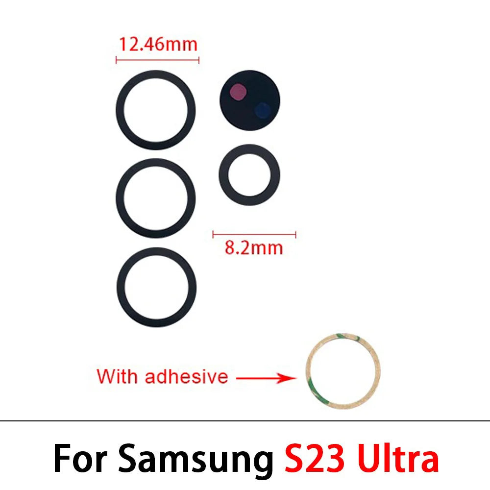 Rear Back Camera Glass Lens For Samsung  S20 S21 S22 S23 S24 Plus Ultra FE 5G Camera Glass With Adhesive Samsung phone repair parts