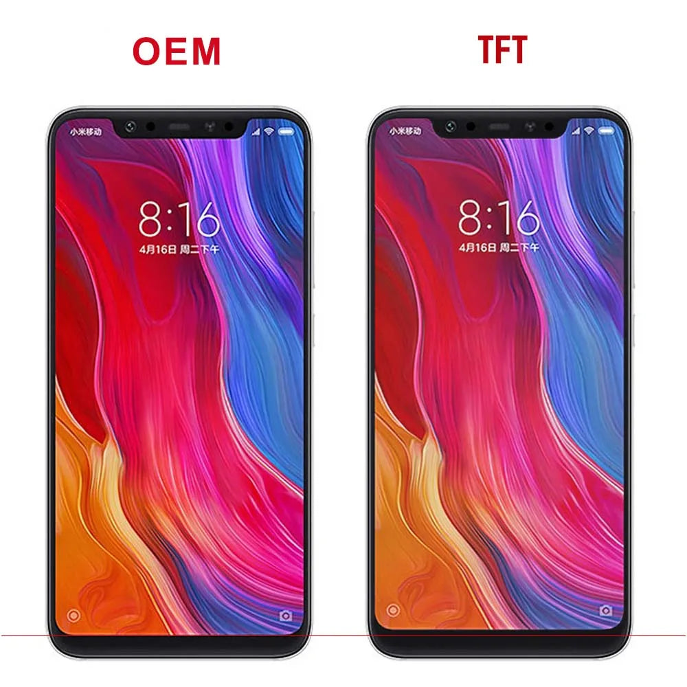 6.21" Mi 8 Display Screen Replacement, for Xiaomi Mi 8 Mi8 M1803E1A Lcd Display Digital Touch Screen With Frame Replacement Xiaomi phone repair parts