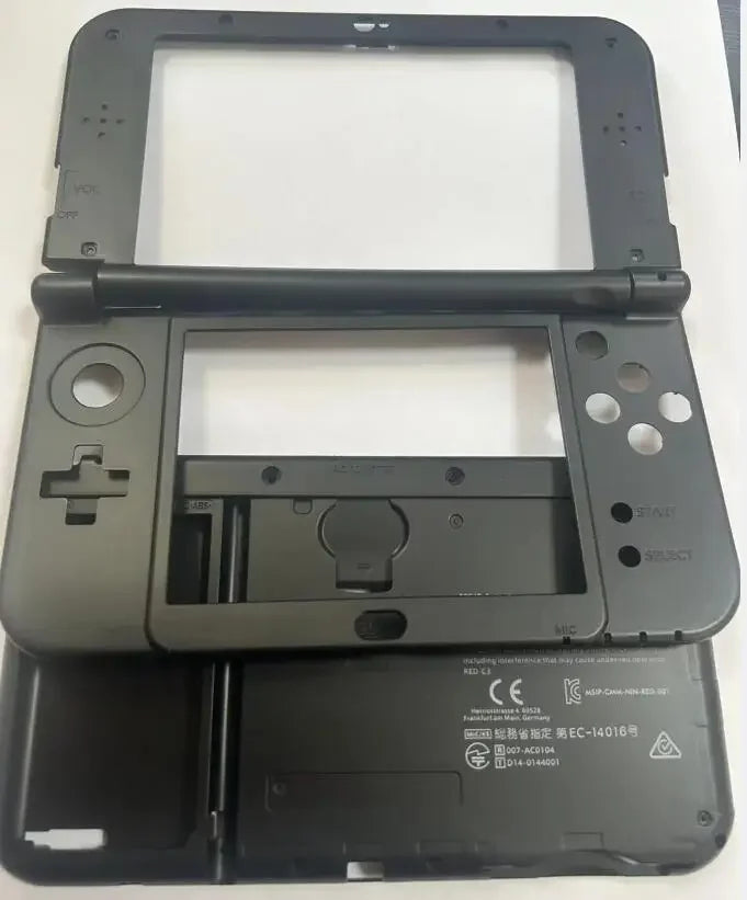 Middle Housing Shell Hinge Part Bottom Middle Shell Battery Cover Case Blue Gray Case For NEW 3DS XL NEW3DS XL LL Game console repair parts