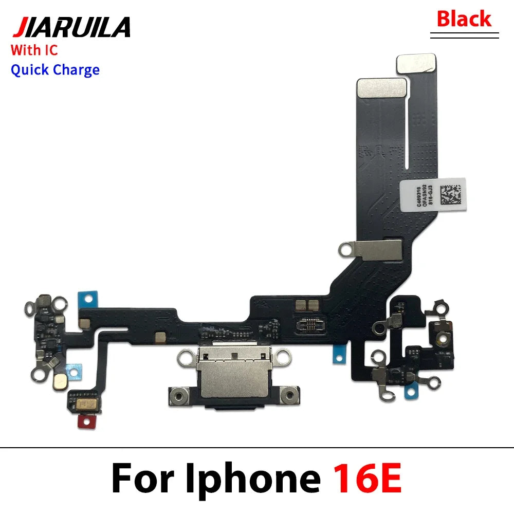New For iPhone 17 / For iPhone 16E USB Micro Charger Charging Port Dock Connector Microphone Board Flex Cable iPhone phone repair parts