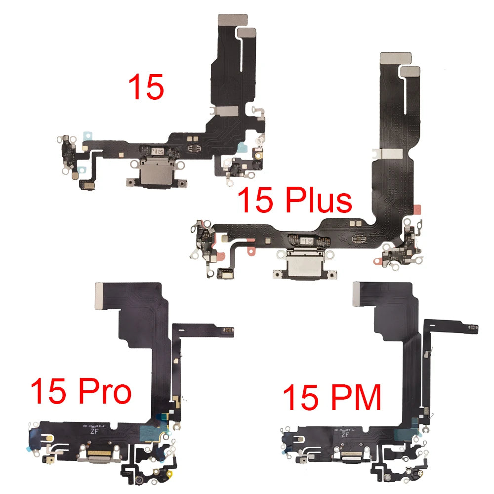 Charging Flex Cable for iPhone 15 Plus Pro Max USB Dock Connector Charger Port Replacement Parts iPhone phone repair parts