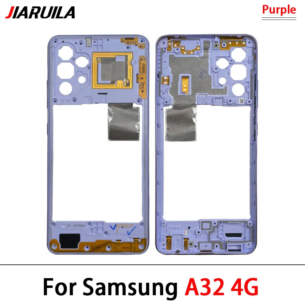 For Samsung A22 A32 4G 5G A225F A226B A325F A326B Middle Frame Holder Housing Replacement Repair Parts Samsung phone repair parts