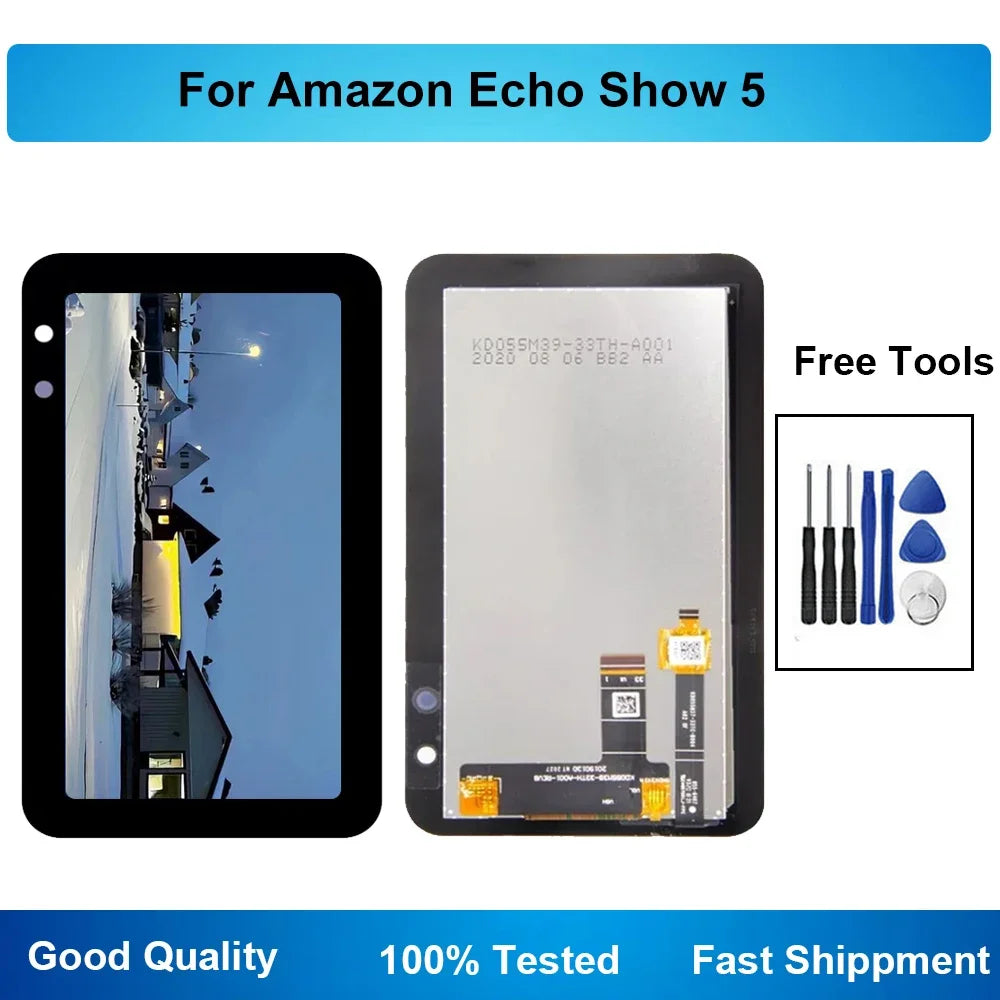 Replacement For 5.5" Amazon Echo Show 5 LCD Display Touch Screen Digitizer Assembly Tablet repair parts