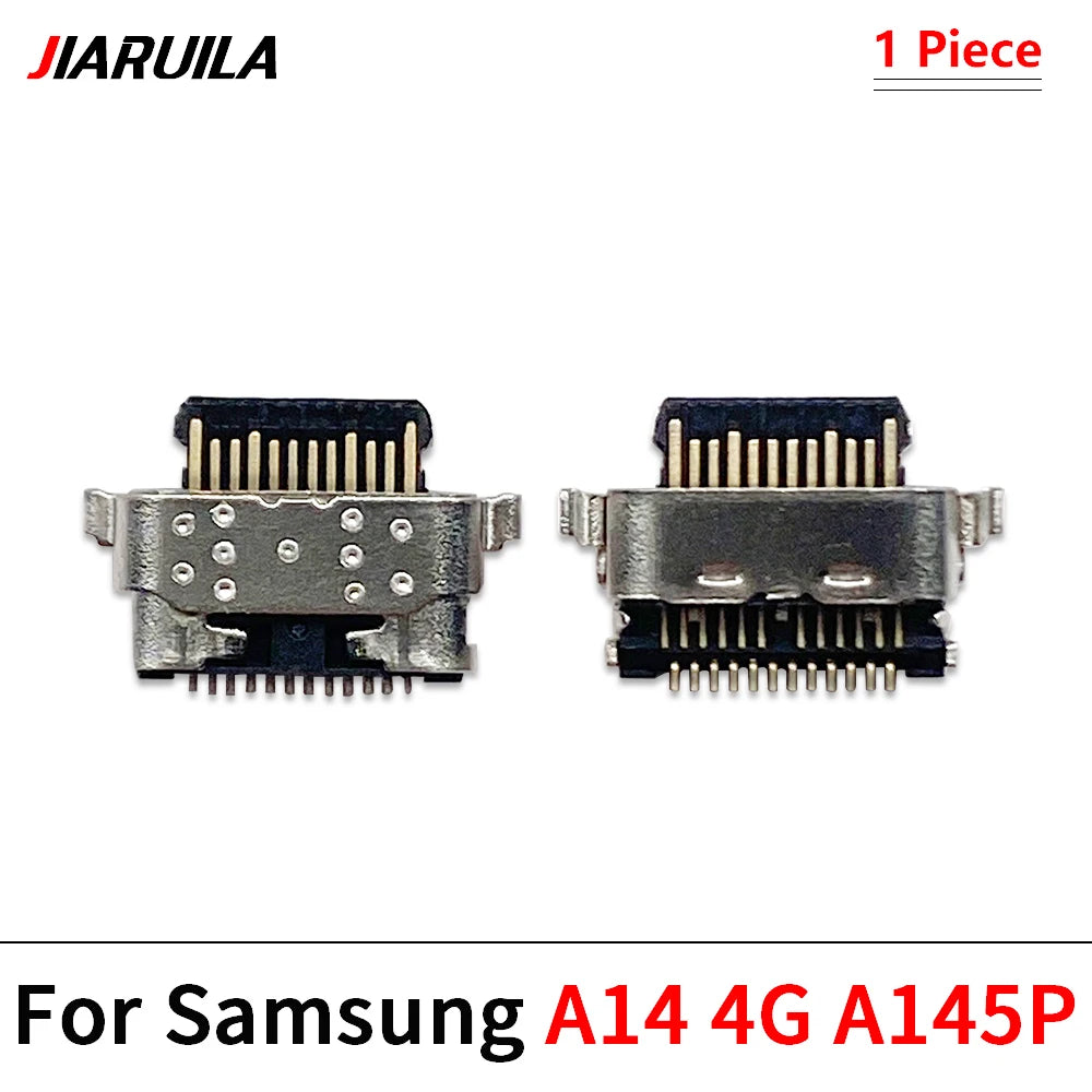 10Pcs, Micro USB socket connector charger Charging Port For Samsung A14 A04 A04s A04E A24 A34 A54 A05 A05s A13 A23 A33 A53 4G 5G Samsung phone repair parts
