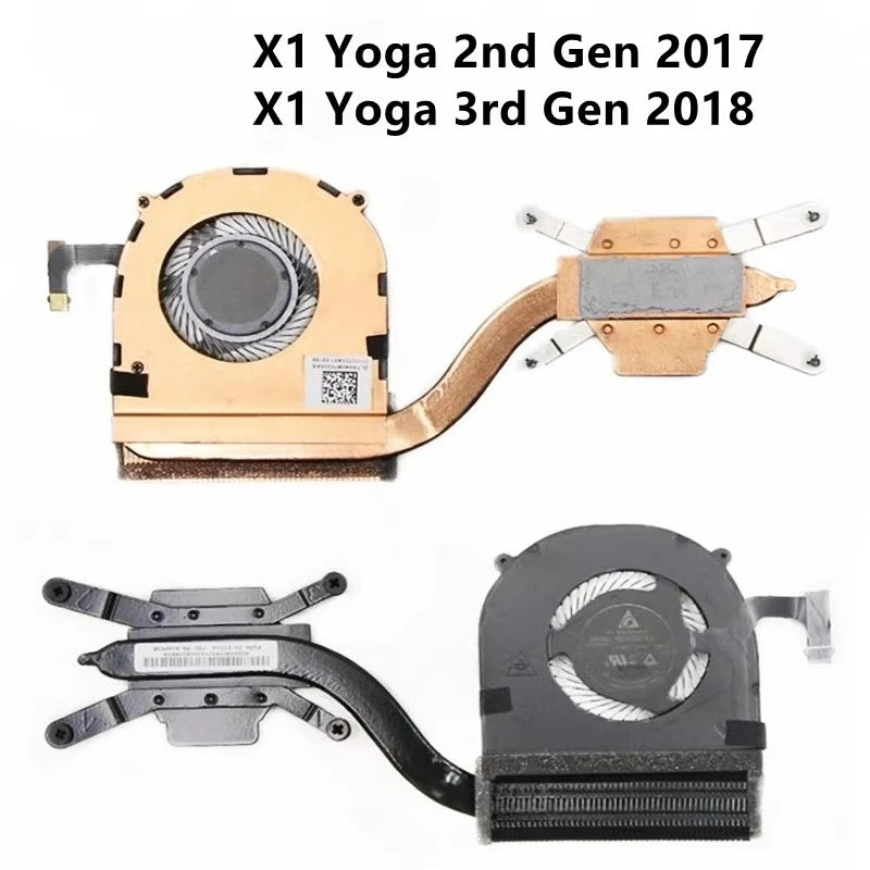 Cooling fan for Thinkpad X1 yoga Carbon 2nd 3rd 4/5/6/7th Gen8/9/10/11/12 2in1 75Y5774 4W1509 5H40W36681 5H41M43388 5H41J76276 Lenovo laptop repair parts