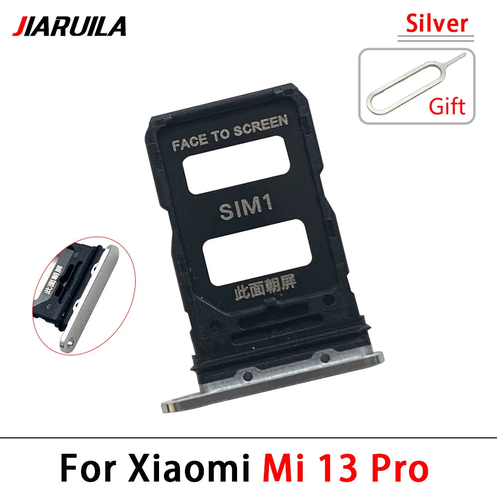 10Pcs, New For Xiaomi Mi 13 Pro / Mi 13 Lite / Mi 13T Pro SIM Card Slot SD Card Tray Holder Adapter  Xiaomi  Xiao mi phone repair parts