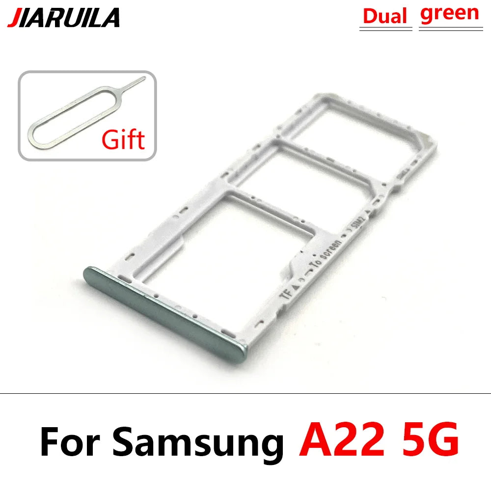 SIM Card Tray Slot Holder Adapter Accessories For Samsung A22 A32 4G 5G Replacement Spare Parts Samsung phone repair parts