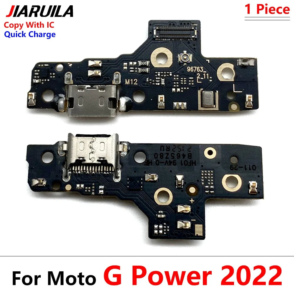 10Pcs, USB Charging Connector Board Port Dock Flex Cable For Moto G Stylus Power Play Pure G 5G Plus 2020 2021 2022 2023 2024 Motorola phone repair parts
