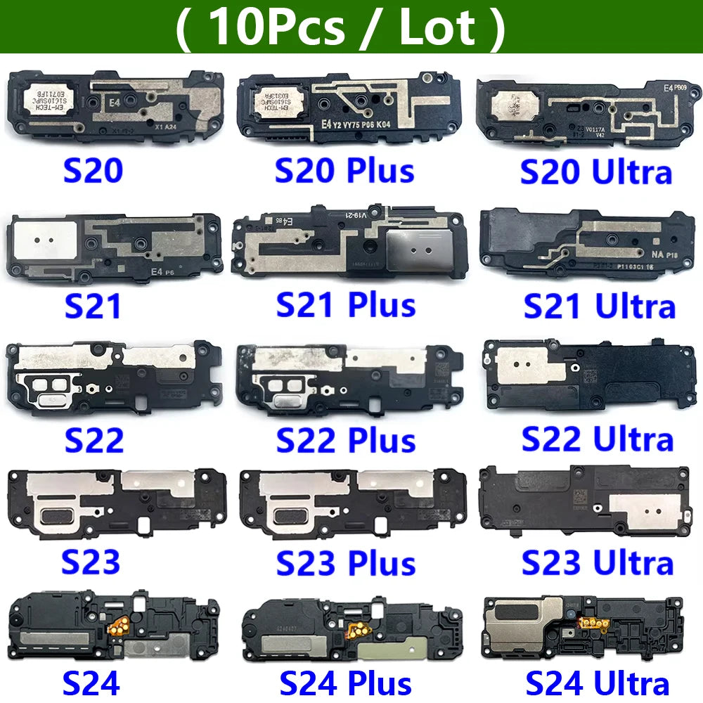 10Pcs/Lot, Loud Speaker Ringer For Samsung S20 S21 S22 S23 S24 Plus Ultra Fe 4G 5G Ringer Buzzer Speaker Flex Cable Samsung phone repair parts