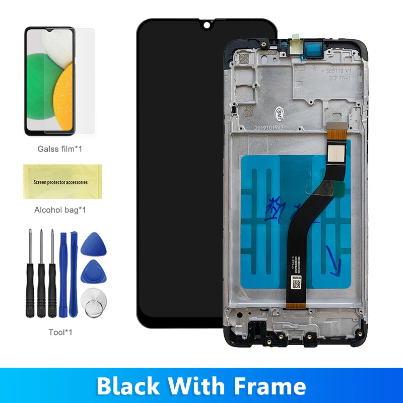 6.5" Screen for Samsung Galaxy A20s Lcd Display Digital Touch Screen with Frame for Samsung A20S A207 A207F A2070 Replacement Samsung phone repair parts