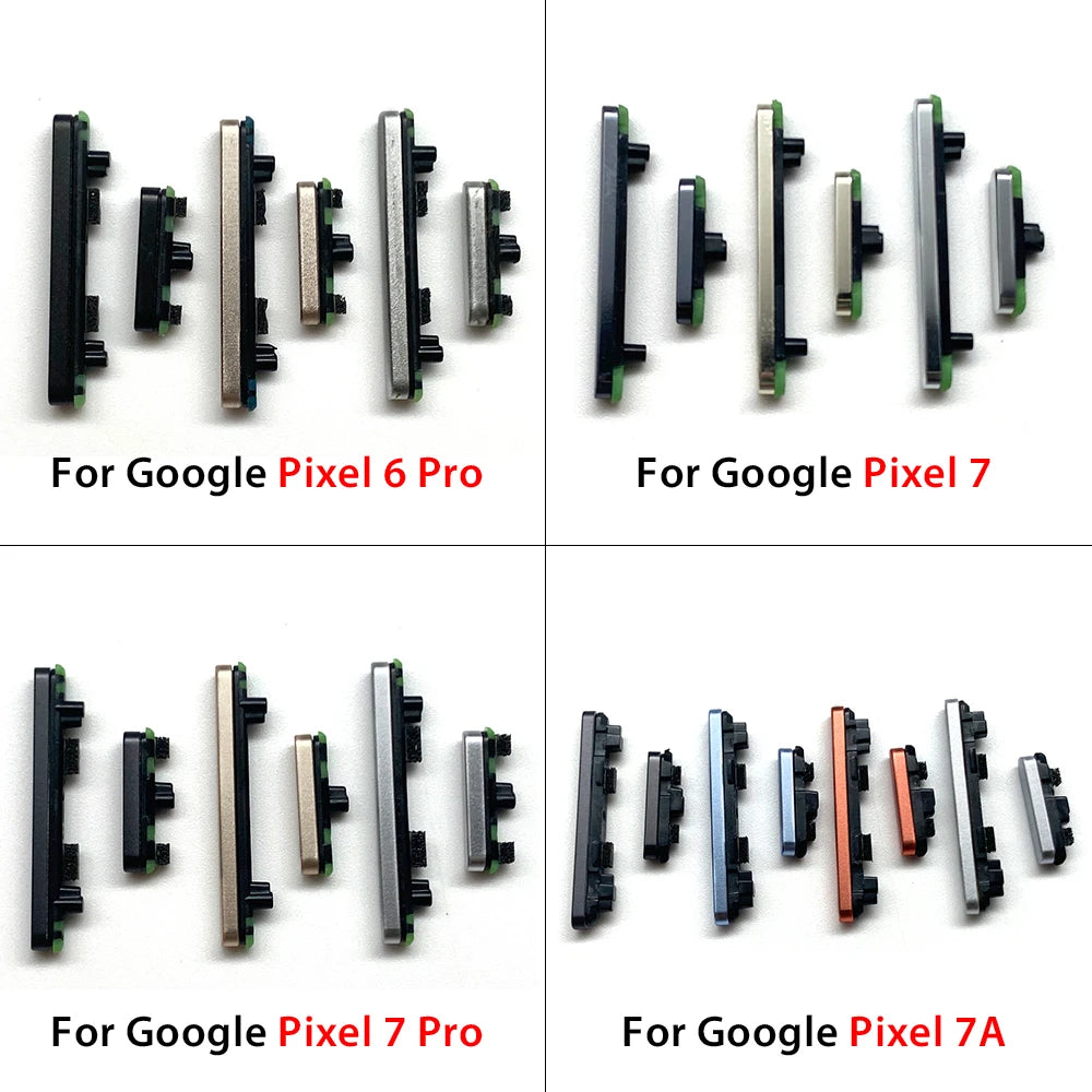 For Google Pixel 6 / Pixel 6 Pro / Pixel 6A / Pixel 7 / Pixel 7 Pro / Pixel 7A Power Button Volume Side Button Replacement Parts Google Pixel phone repair parts