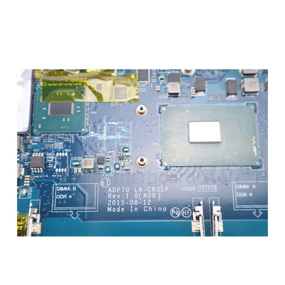 Laptop Motherboard ADP70 LA-C831P For Dell Latitude 5470 E5470 With CPU I5-6300HQ I5-6440HQ I7-6820HQ 100% Tested DELL  laptop repair parts