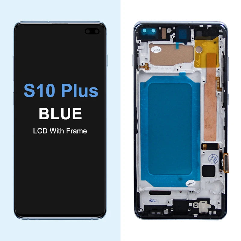 TFT with Frame For Samsung S10 Plus S10+ G975F Lcd Display Digital Touch Screen for Samsung S10 G973F Screen Replacement Parts Samsung phone repair parts