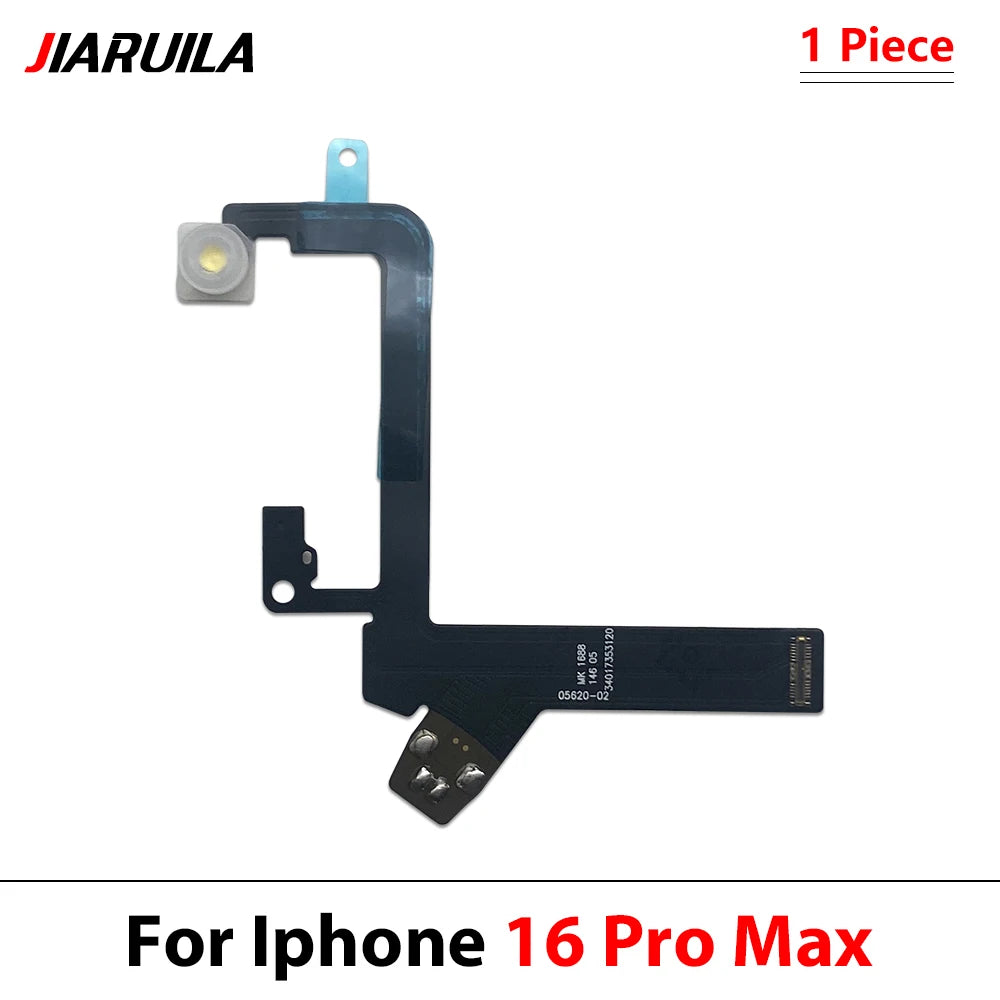 New LED Flash Flex Cable For iPhone 12 13 14 15 16 Pro Max Plus Mini Light Sensor Proximity Flex Cable Flash Light Flex Cable iPhone phone repair parts