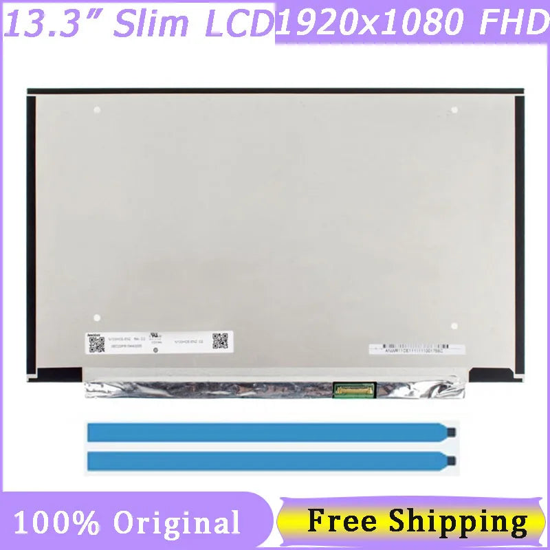 13.3" Slim 30 Pin Laptop Screen N133HCE-EN2 LP133WF7-SPB1 B133HAN05.A NV133FHD-N6A 1920x1080 FHD IPS 100%sRGB