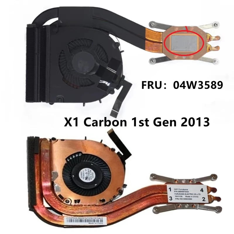 Cooling fan for Thinkpad X1 yoga Carbon 2nd 3rd 4/5/6/7th Gen8/9/10/11/12 2in1 75Y5774 4W1509 5H40W36681 5H41M43388 5H41J76276 Lenovo laptop repair parts