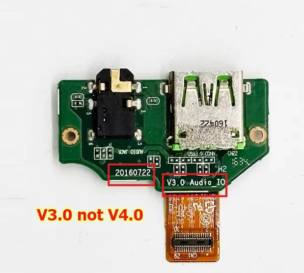 USB audio I/O Sound Board for Razer Blade Stealth 14 RZ09-0196 USB E327208 20160722 H3_Audio_IO MP V3.0 Razer laptop repair parts