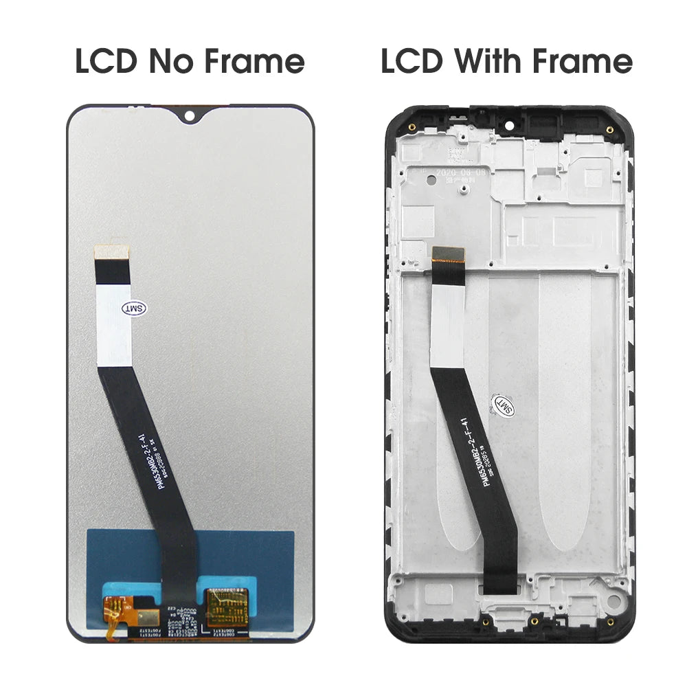 6.53" LCD for Xiaomi Redmi 9 M2004J19G M2004J19C Lcd Display Digital Touch Screen with Frame for Redmi 9 Screen Replacement Xiaomi phone repair parts
