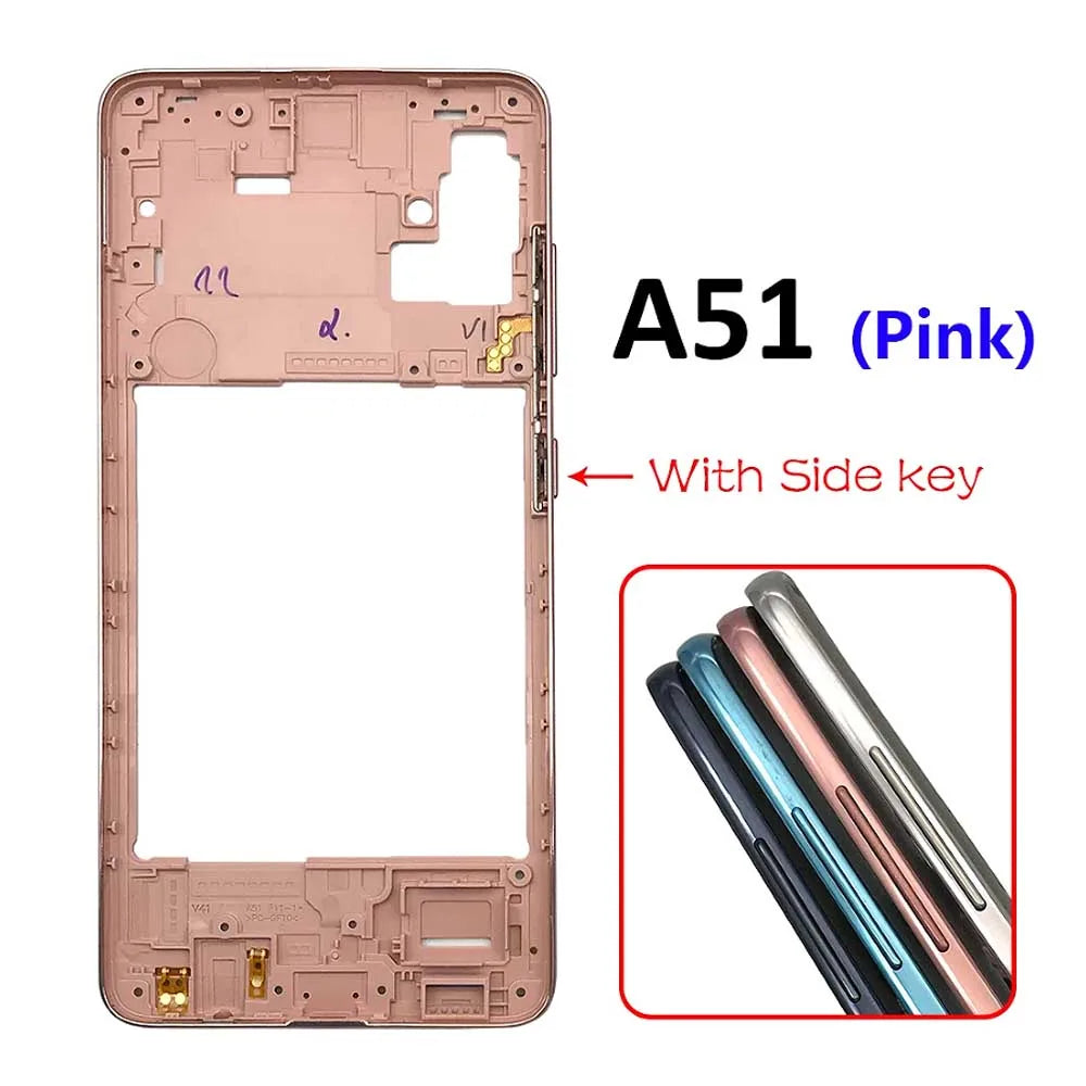 10Pcs/Lot, Middle Frame Bezel Middle Plate For Samsung A31 A41 A51 A71 Repair Parts Samsung phone repair parts
