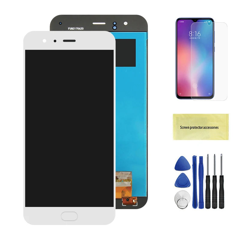 Mi 6 Display Screen with Frame, for Xiaomi Mi 6 MCE16 Lcd Display Digital Touch Screen with Frame for Xiaomi Mi6 Replacement Xiaomi phone repair parts