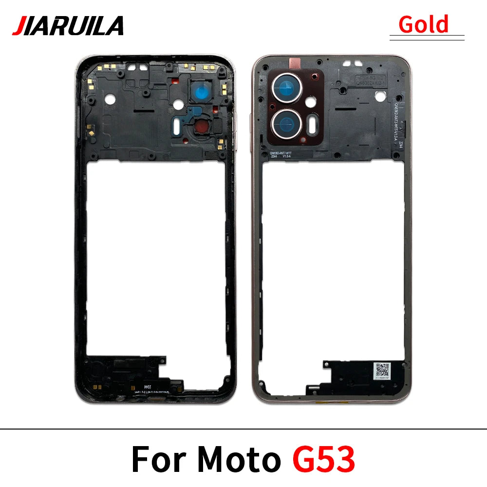 New Middle Frame Holder Housing Bezel Plate For Motorola Moto G04 G23 G34 G53 G54 G62 G72 G73 5G Replacement Repair Parts Motorola phone repair parts