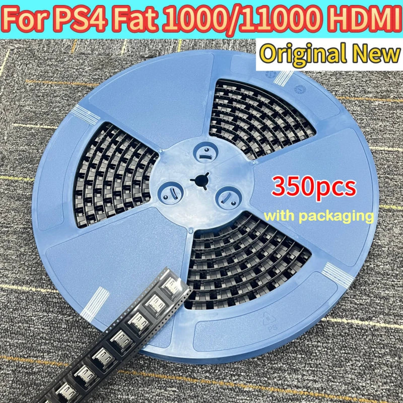 350pcs Original New Display Socket Jack Connector Replacement for Ps4 1000/1100 Fat Console HDMI-Compatible Port Repair Part Game console repair parts