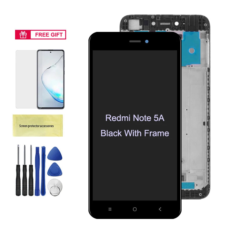 5.5" Display Screen for Xiaomi Redmi Note 5A LCD Display Touch Screen With Frame Replacement for Xiaomi Redmi Note 5A Prime / Y1 Xiaomi phone repair parts