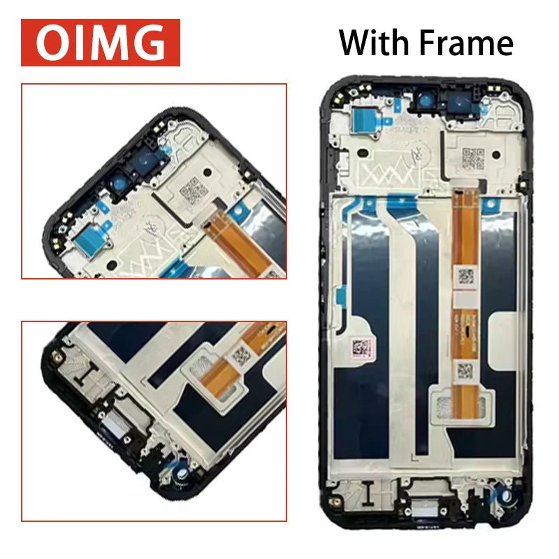 6.75' IPS LCD For Oppo A6X A6x 4G 5G LCD Display Touch Screen Digitizer Assembly CPH2819 CPH2823 Replacement Oppo phone repair parts Realme phone repair parts