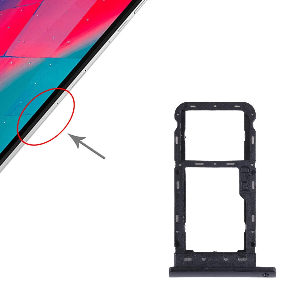 SIM Card Tray + Micro SD Card Tray For Lenovo Tab M10 TB-X505X TB-X505L TB-X505F TB-X505 Lenovo Tablet repair parts