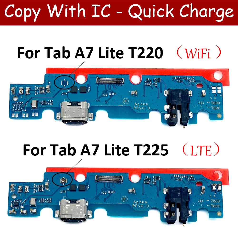 For Samsung Tab A7 Lite T220 T225 USB Charging Dock Connector Port Board Flex Cable Samsung phone repair parts