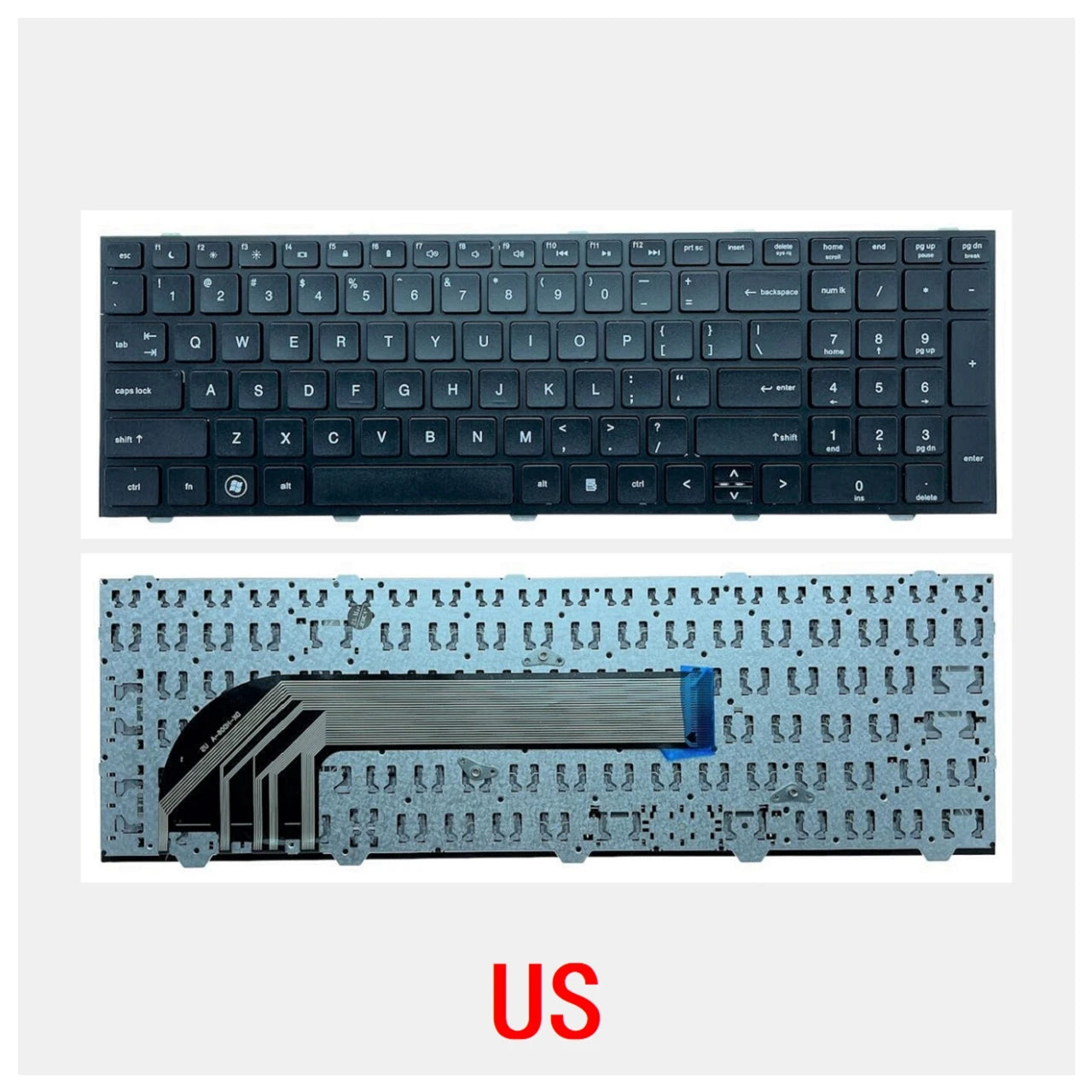 New US Russian Spanish Arab Brazil Portuguese Laptop Keyboard For HP Probook 4540 4540S 4545 4545S 4740 4740S  HP laptop repair parts