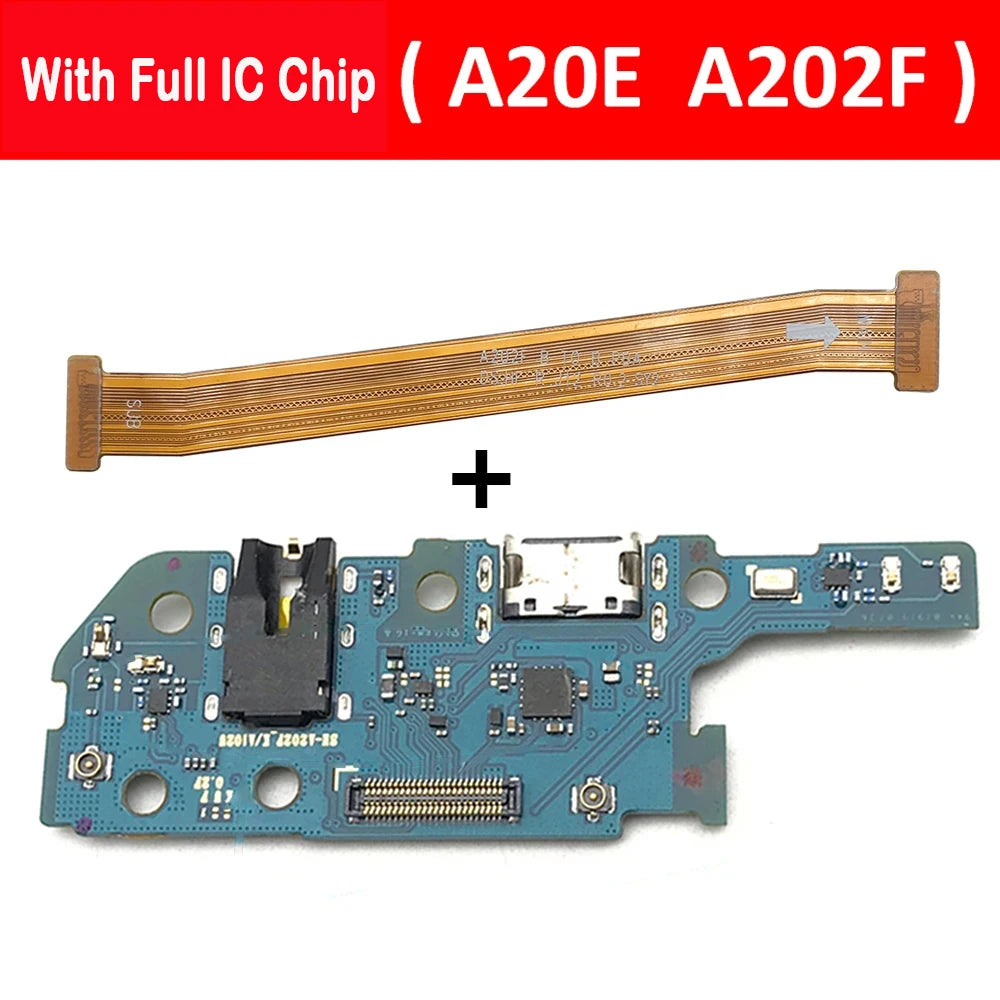 For Samsung A20E A202F A202 Dock Charger Connector Board USB Charging Board Port Mainboard Main Flex Cable Samsung phone repair parts