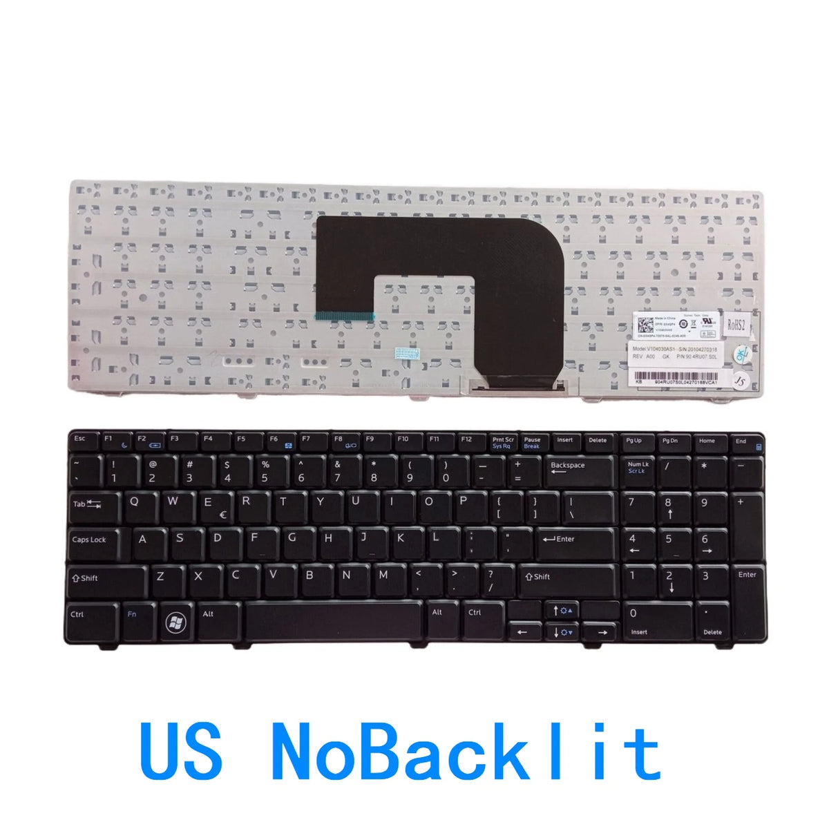 New US Spanish Arab Portuguese Language  Backlit Keyboard For Dell Vostro 3700 V3700 Notebook PC Replacement KeyboardDell laptop repair parts