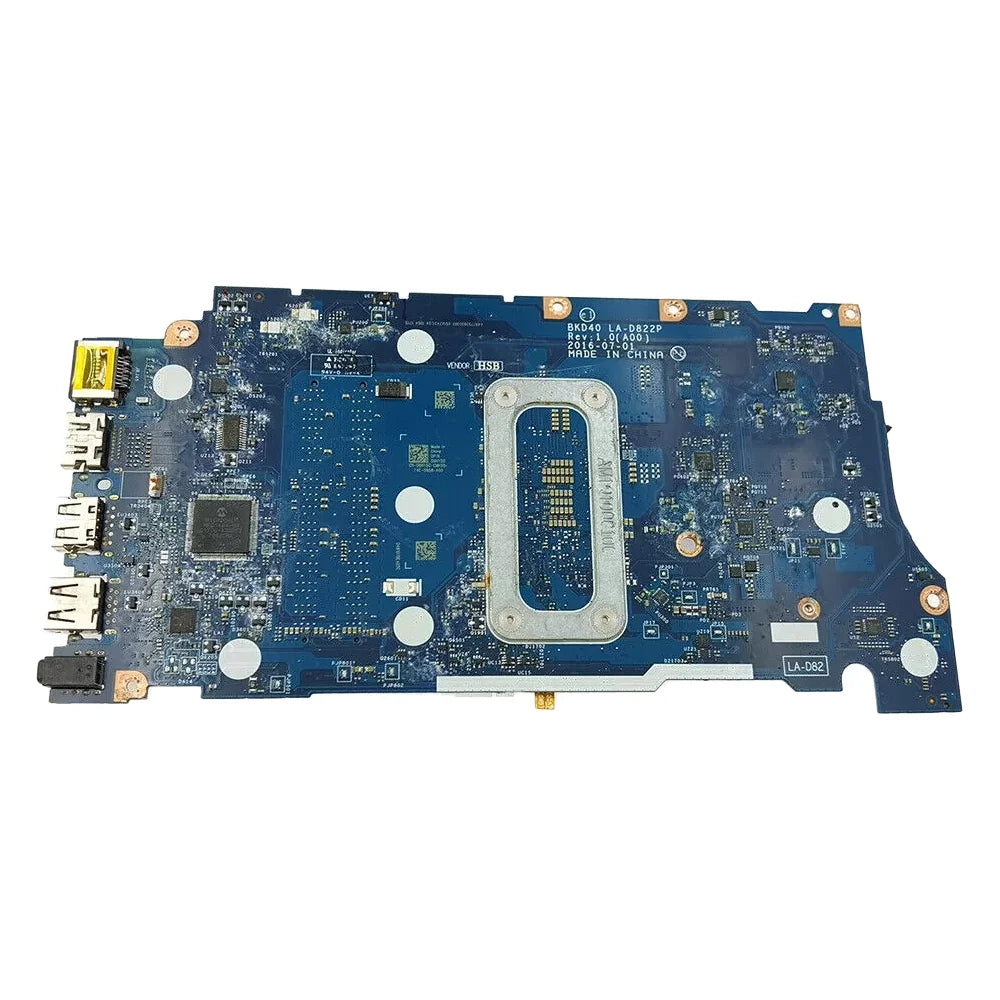 Laptop Motherboard for Dell Vostro 15 5568 LA-D822P With CPU:i3-6006U i3-7100U i5-7200U i7-7500U FRU:Y7Y9H V242N DELL  laptop repair parts