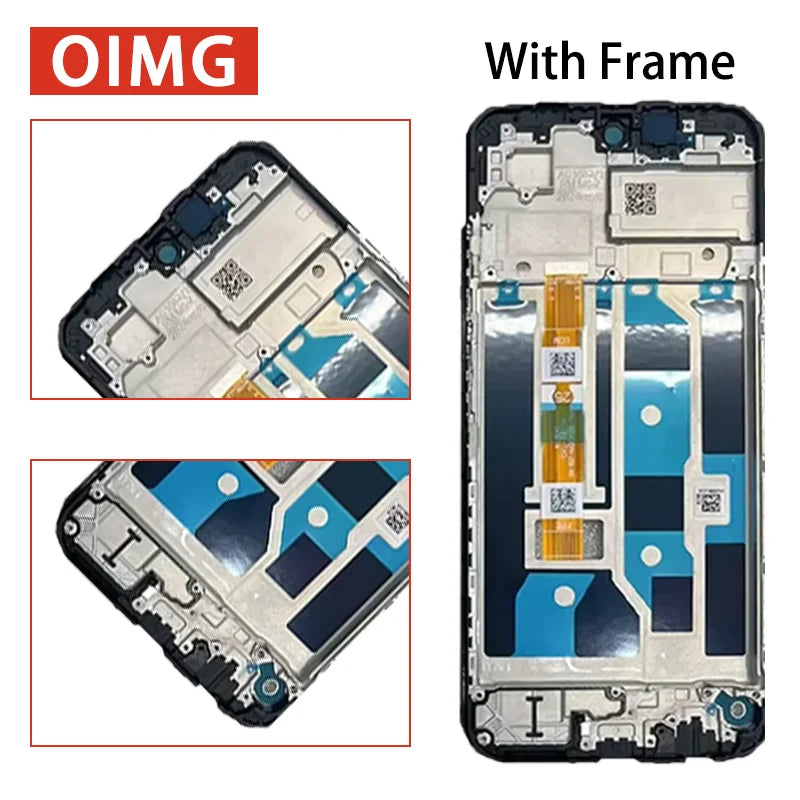 6.67”OEM For Oppo A3 4G/5G LCD Display Touch Screen Digitizer Assembly CPH2669 CPH3669 CPH2683 CPH2693 Display Frame Oppo phone repair parts Realme phone repair parts