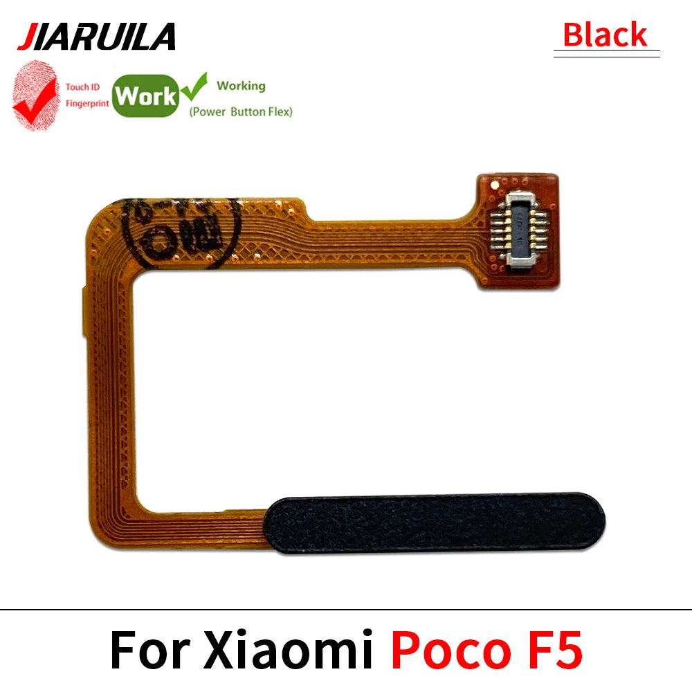 New Fingerprint Flex Cable For Xiaomi Mi Poco F3 F4 GT F5 5G Home Menu Button Key Flex Cable Replacement Parts Xiaomi  Xiao mi phone repair parts