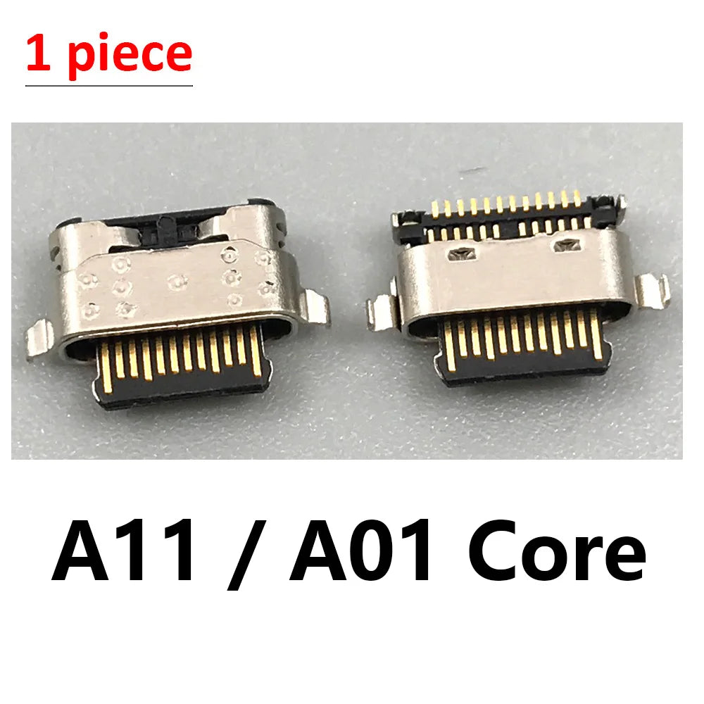 100Pcs Charger USB Charging Port Dock Connector For Samsung A20 A30 A50 A70 A51 A21s A01 A30s A20s A50s A11 A21 A31 A52 A02s A32 Samsung phone repair parts