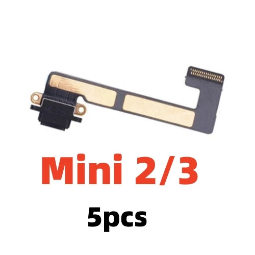 AliSunny 5pcs Charging Port  Flex Cable for iPad 7 8 9 10inch 5 6 Air Mini 2 3 4 A1474  A1475  Charger USB Dock iPad tablet repair parts