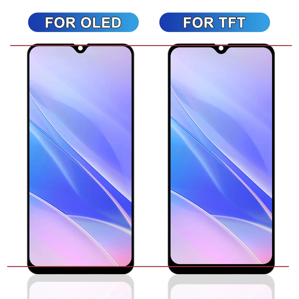 TFT M21 For Samsung M21 2020 M215 M215F M215F/DS LCD Display Touch Screen Digitizer Assembly Replacement  LCD With Frame Samsung phone repair parts